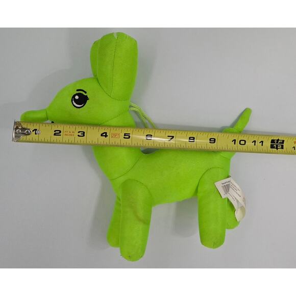 Green Polyester Balloon Animal Dog Plush - Picture 11 of 14